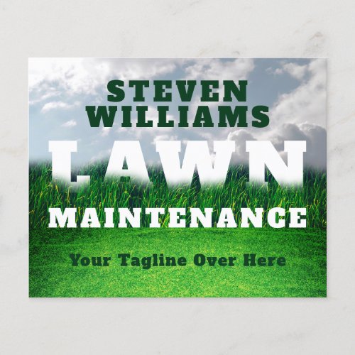 Lawn landscape bold  flyer