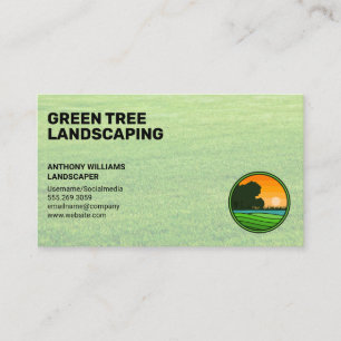Lawn Landscaping Logo Business Card