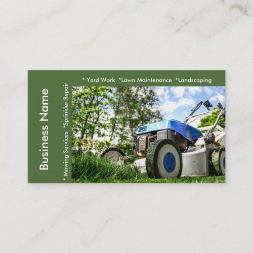 Lawn Maintenance and Services Business Card