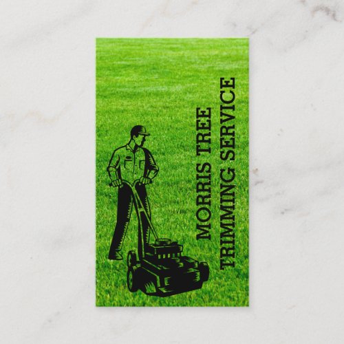 Lawn Maintenance  Landscaping  Grass Business Card