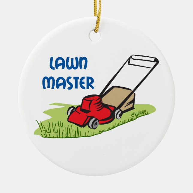 LAWN MASTER CERAMIC ORNAMENT (Front)