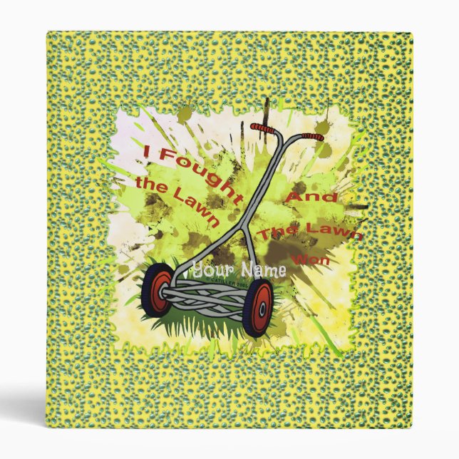 Lawn Mower Dad   binder  (Front)