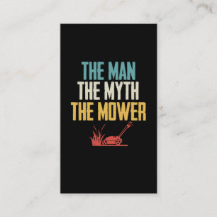 Lawn Mower Dad Janitor Landscaper Father Business Card