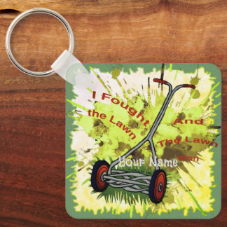 Lawn Mower Dad Keychain