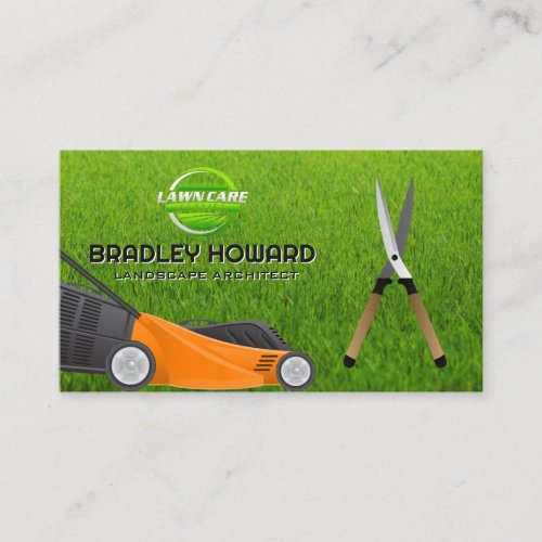 Lawn Mower  Gardening  Hedge Clippers Business Card