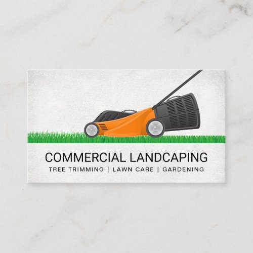 Lawn Mower  Grass Cut Business Card