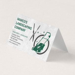 Lawn Mower Hedge Clippers Business Card
