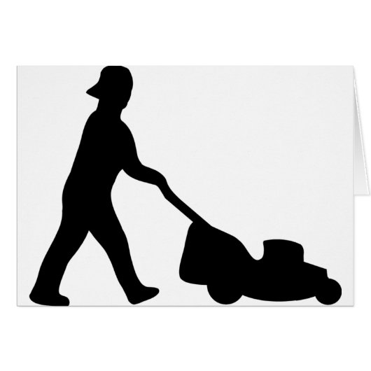 lawn mower icon cards (Front Horizontal)