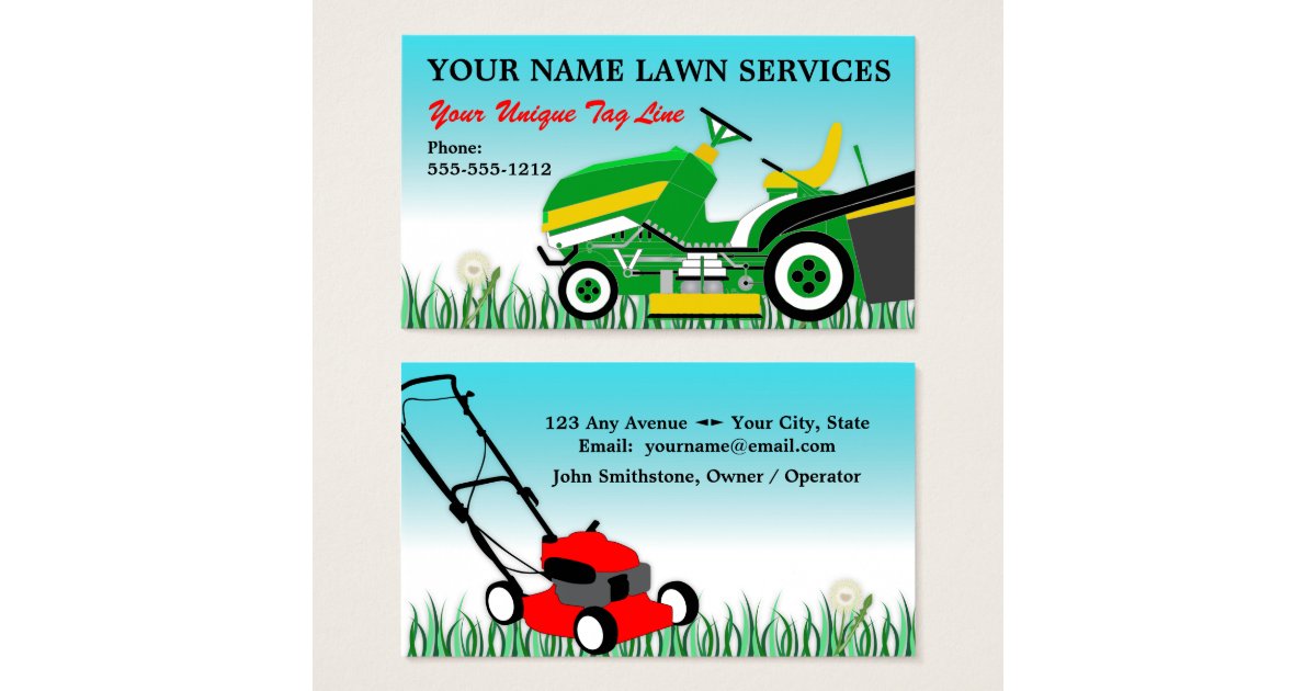 Lawn Mower | Landscaping | Groundskeeping Service Business ...