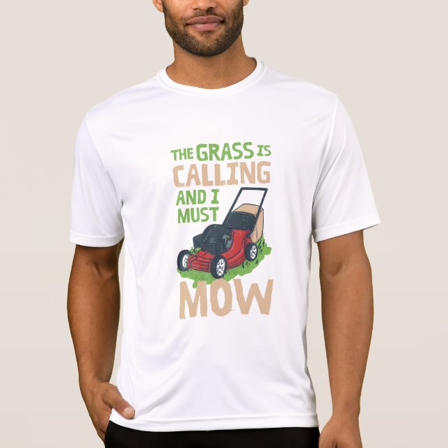 Lawn Mower Lawn Care T-Shirt (Front)