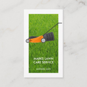 Lawn Mower Lawn Care Tree Service Business Card