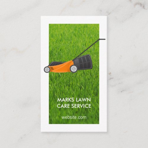 Lawn Mower  Lawn Care  Tree Service Business Card
