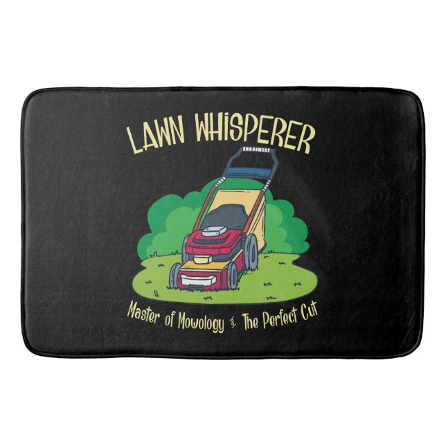 Lawn Mower - Lawn Whisperer Bath Mat (Front)