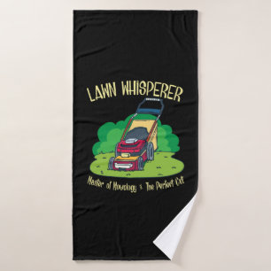 Lawn Mower - Lawn Whisperer Bath Towel