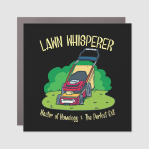 Lawn Mower - Lawn Whisperer Car Magnet