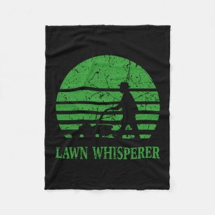 Lawn Mower Lawn Whisperer Gardener Gift Fleece Blanket
