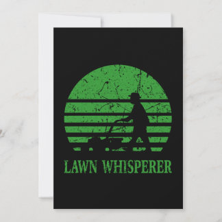 Lawn Mower Lawn Whisperer Gardener Gift Holiday Card