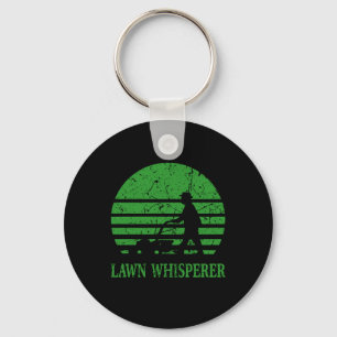 Lawn Mower Lawn Whisperer Gardener Gift Keychain