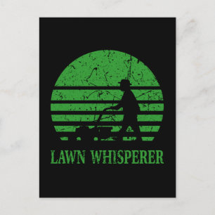 Lawn Mower Lawn Whisperer Gardener Gift Postcard