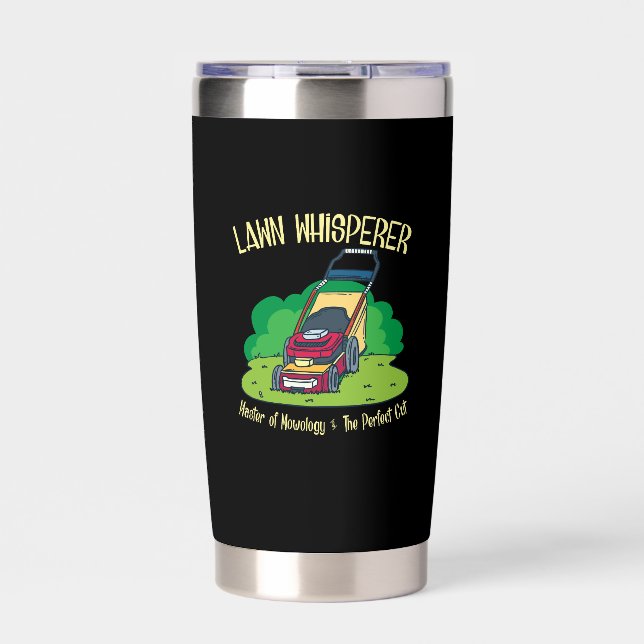 Lawn Mower - Lawn Whisperer Insulated Tumbler (Front)
