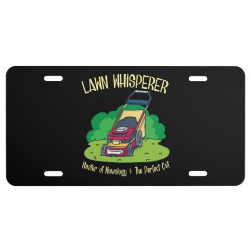 Lawn Mower _ Lawn Whisperer License Plate