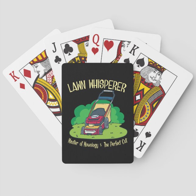 Lawn Mower - Lawn Whisperer Poker Cards (Back)