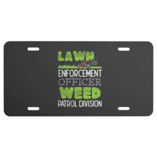 Lawn Mower License Plate