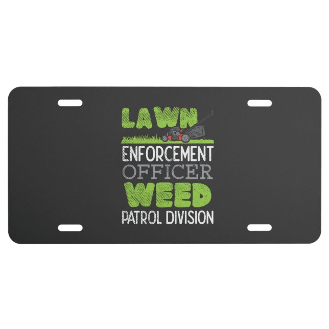 Lawn Mower License Plate (Front)
