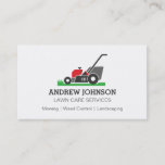 Lawn Mower Logo, Lawn Mowing Business Card at Zazzle