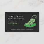 Lawn Mower Logo, Professional Lawn Mowing Business Card at Zazzle