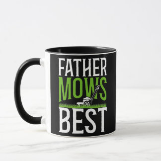 Lawn Mower Mowing Dad Father Landscaper Father Mug
