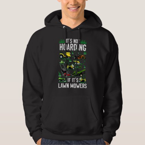 Lawn Mower Mowing Dad Father Landscaper Tractor It Hoodie