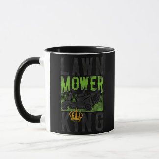 Lawn Mower Mowing Dad Father Landscaper Tractor Mug