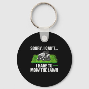 Lawn Mower Novelty For Men Women Kids Landscaper L Keychain