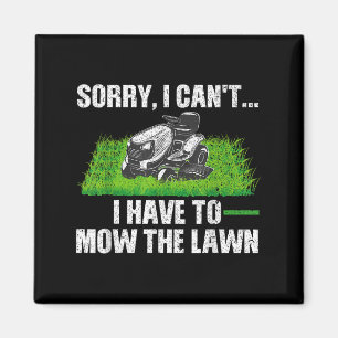 Lawn Mower Novelty For Men Women Kids Landscaper L Magnet