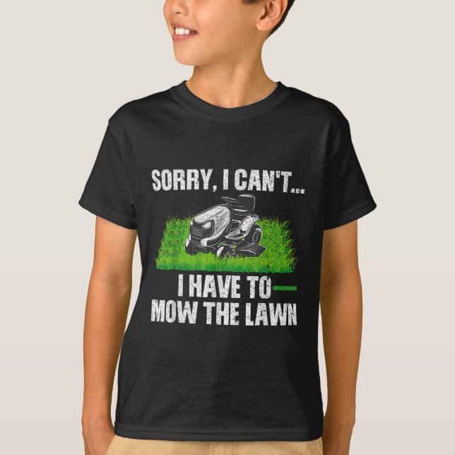 Lawn Mower Novelty For Men Women Kids Landscaper L T-Shirt (Front)