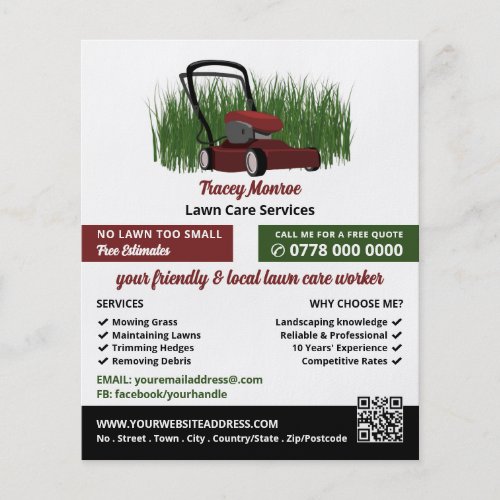 Lawn_Mower on Grass Lawn Care Services Flyer