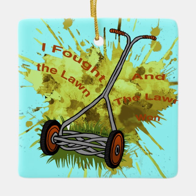 Lawn Mower  ornament (Front)