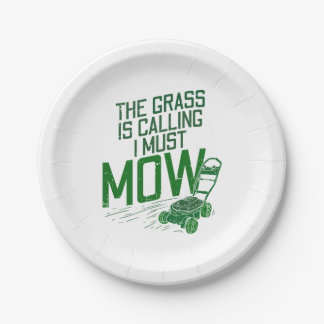 Lawn Mower Paper Plates