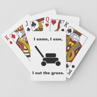 Lawn Mower Playing Cards
