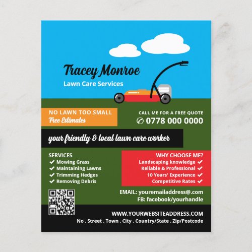 Lawn_Mower Scene Lawn Care Services Flyer