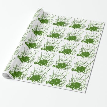 Lawn Mower Wrapping Paper by lildaveycross at Zazzle