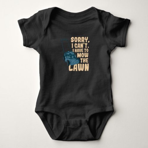 Lawn Mowing Baby Bodysuit