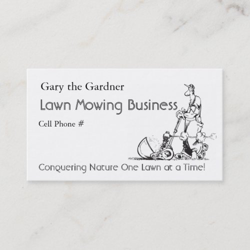Lawn Mowing Business Business Card