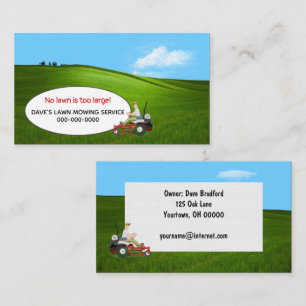 Lawn Mowing Business Card