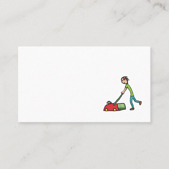 Lawn Mowing Business Card (Front)
