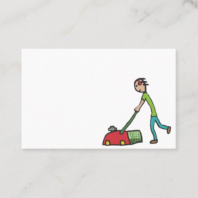 Lawn Mowing Business Card (Front)