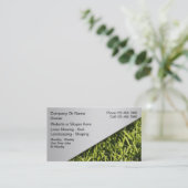 Lawn Mowing Business Cards (Standing Front)