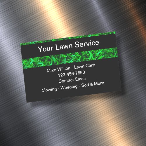 Lawn Mowing Business Magnet Template