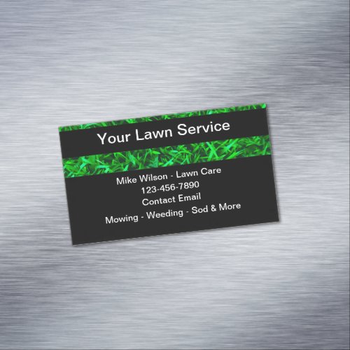 Lawn Mowing Business Magnet Template